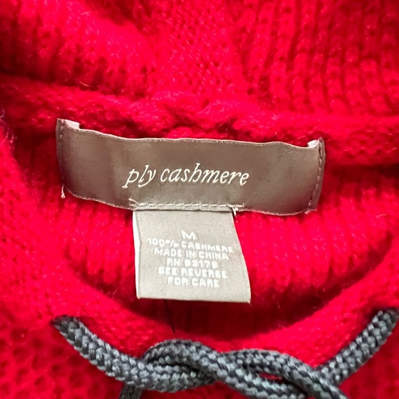 Ply Cashmere Red Women's Sweater - Picture 5 of 7